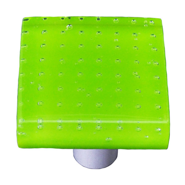 Poignée carrée 1,5 po Bubbles, Noir, Vert printemps