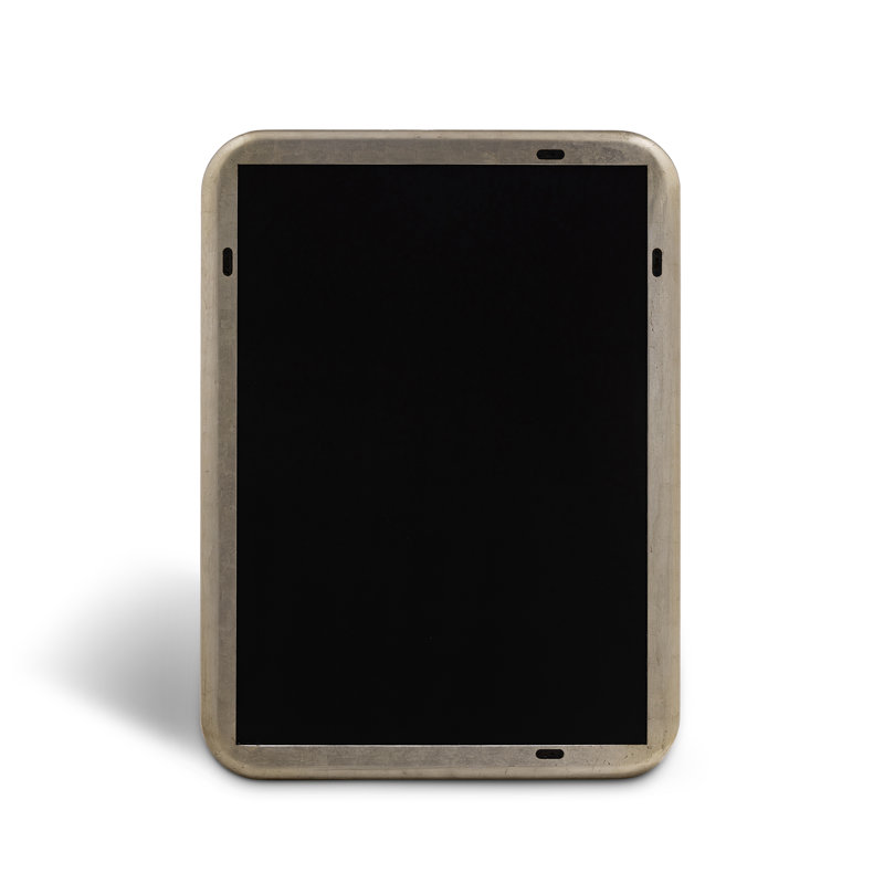 Cove Portrait Mirror, Champagne Silver