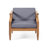 Aston Wood Outdoor Club Chair With Cushions Reading Chair Patio Chair Outdoor Seating-1504750682