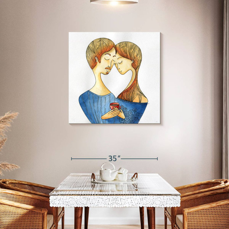 Hardie Coffee Time Couple, H 36 po x l 36 po