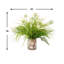 Allium and Fern Floral in Vase with Shells