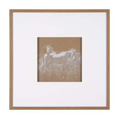 String Of Horses By  Studio A Framed Art Print Matted Under Glass
