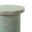 Table d'appoint ronde contemporaine pour petit jardin, tabouret décoratif extérieur, largeur 42 cm, design moderne doré pour terrasse, mélange de fibre de verre, multifonctionnel, largeur 57,5 ​​cm, hauteur 57,5 ​​cm
