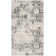 Florence-Graham Pp Viscose Cotton Weft + Warp Latex Floral Rug in Charcoal/Cream