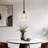 Single Pendant Light With Glass Shade