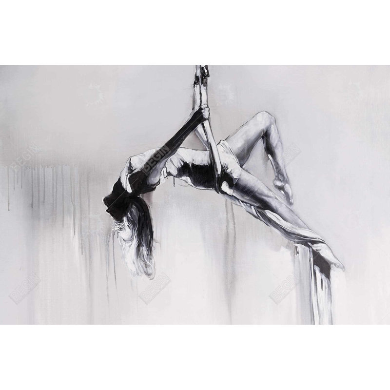 "Danseuse sur contorsion aérienne" sur toile