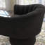 Aketza Velvet Swivel Barrel Chair-2123254893