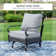 4-Person Rocking Sofa Chairs Seating Group with Fire Pit Table