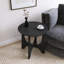 Table basse noire en bois-563889168