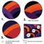 Abstrait vagues rétro mauve orange - ensemble d'art mural abstrait-1249749929-1249749931