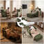 Canapé-lit convertible L 87 po 3-en-1, dossier réglable en 3 sections avec 2 coussins et sac de rangement-1029668283