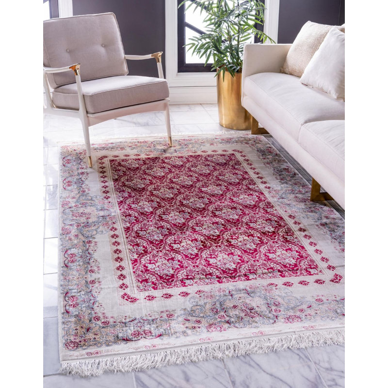 Tapis traditionnel traditionnel Dashamir rouge