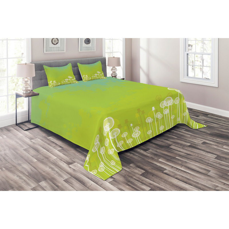 Polyester Coverlet, King Bedspread + 2 Shams