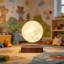 Magnetic Levitation Moon Lamp, Auto Rotating Floating LED Touch Light, Creative Artistic Night Light for Bedroom, Desk Decor & Presents