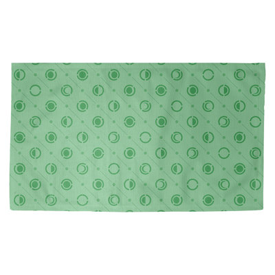Tapis vert à motif de lune