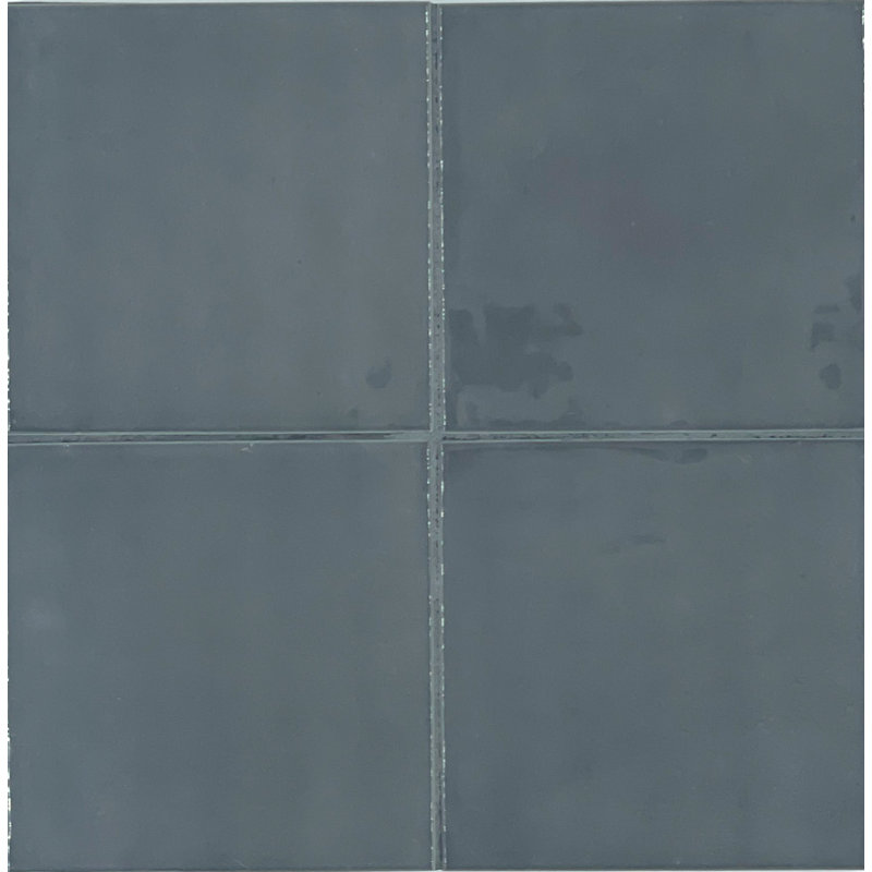 San Miyos 5" x 5" Porcelain Wall & Floor Tile, Black