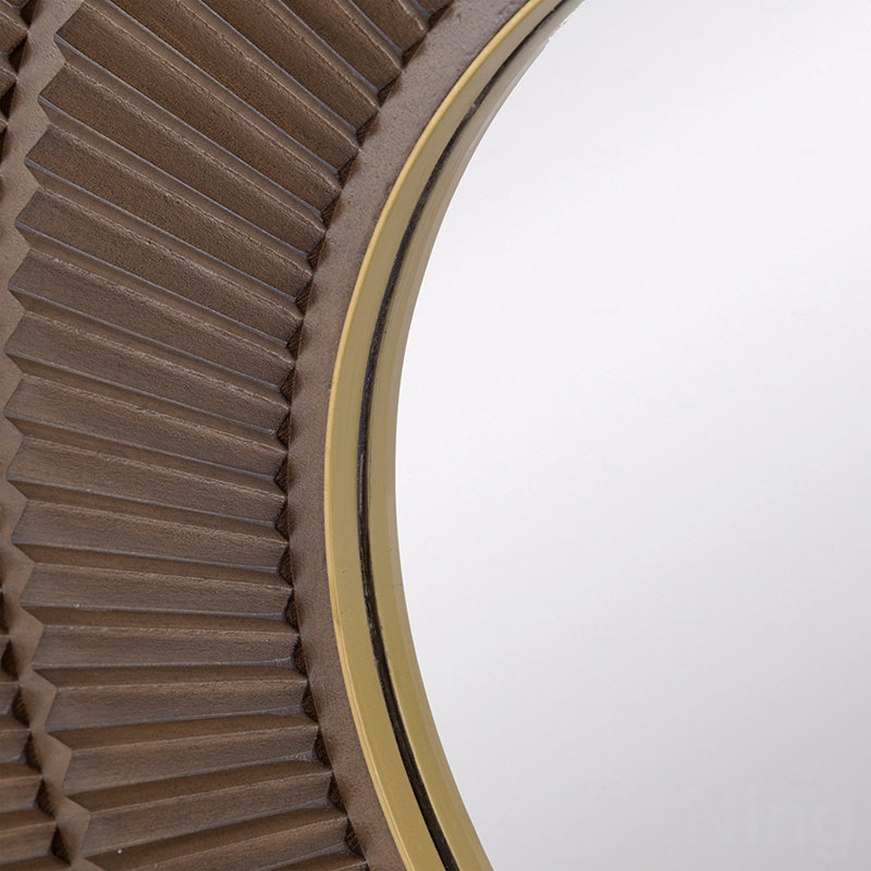 Miroir avec cadre en fer doré Colorway