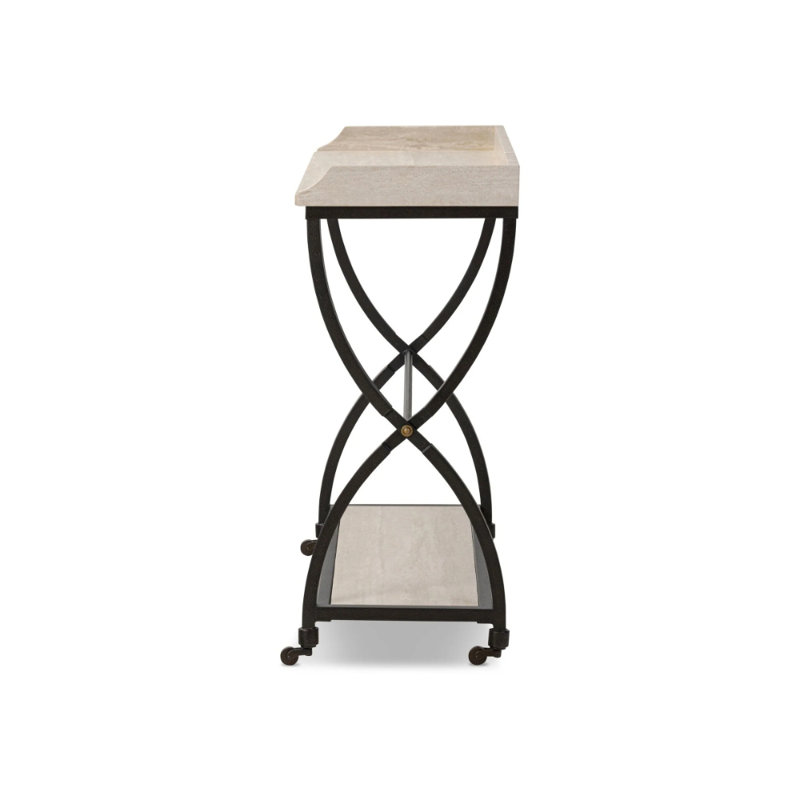 "Six Beers Table - Travertine"
