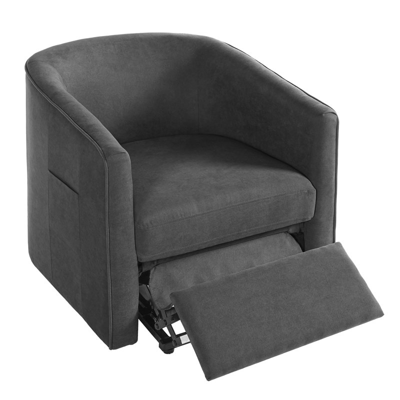 Power Lift Recliner Barrel Shape Recliner Chair Lift Assist Reclining Chair Electric Lift Chair With Footrest And Side Pocket For Seniors