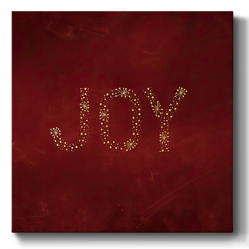 Joy Starburst - rouge, H 16 po x l 16 po x P 1,5 po