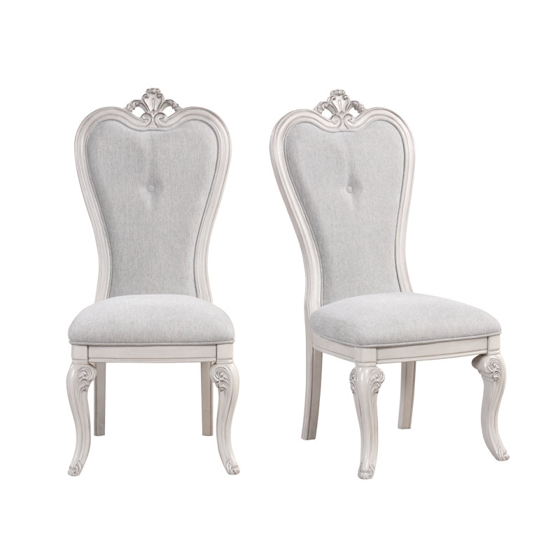 Cambria Hills 19.02'' H Tufted Upholstered Side Chair, Mist Gray