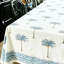 Palm Tree Blue Square Tablecloth-183991599