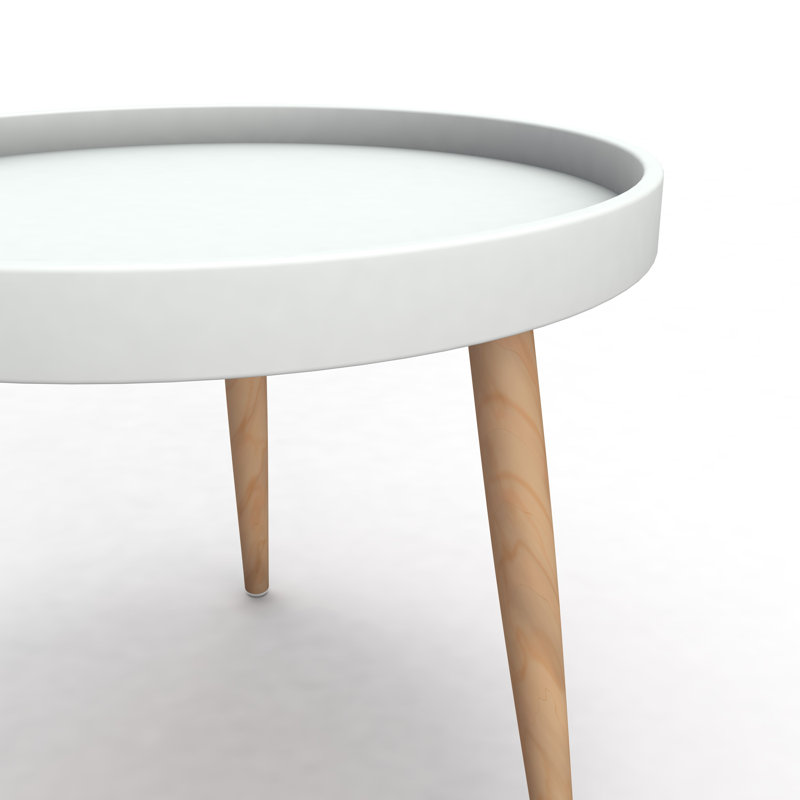 Table de bout ou de bout Masam Series pour l'intérieur ou l'extérieur avec pieds en métal durables