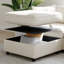 Canapé-lit modulable 6 places convertible avec rangement, dossier et coussins confortables, ressorts ensachés en mousse haute densité, tissu chenille beige, structure en bois offrant un bon soutien, capacité de charge de 113 kg par place