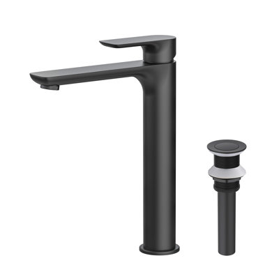 Tender Vessel Sink Faucet Single-handle Bathroom Faucet with Drain Assembly