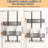 Adjustable Over The Door Hooks Organizer,Over The Door Hanger With 8 Coat Hooks And 2 Baskets,Bathroom Door Organizer
