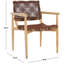 Fauteuil en cuir véritable de 22,83 po de largeur Joshelin-48423980-48675564