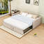 Lit de jour simple rembourré avec lit gigogne escamotable-1456657004