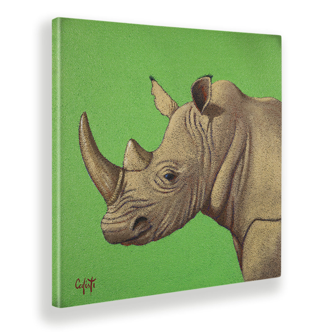 Wandbild Rhinoceros von Stefano Calisti