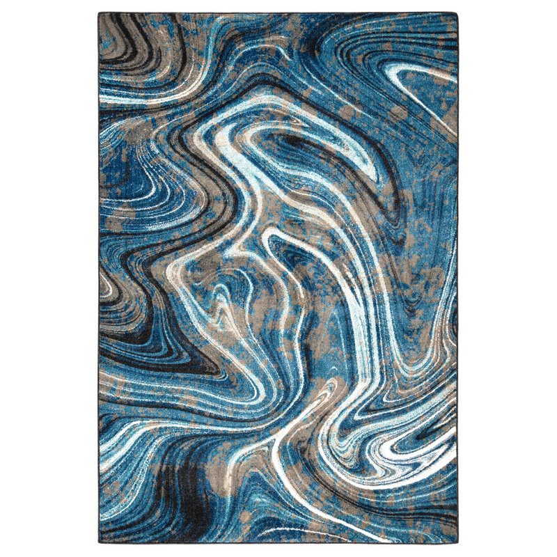 Deamer Southwestern Indoor Rug, Rectangle 5' x 7'