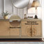 Armoire console en chêne naturel Dodie