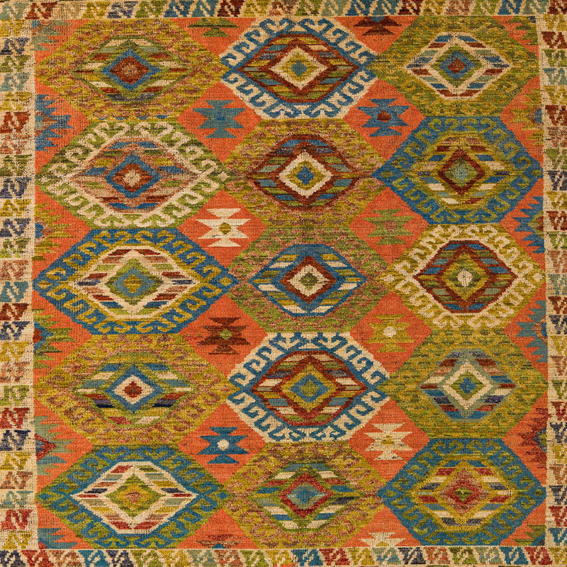 Tapis abstrait moderne 5233, Carré 3 pi