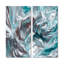 «Silver Blue Dancing Colors» - art mural moderne orange-114713377-114713381-114713383