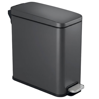 Poubelle à pédale de 3 gallons en acier inoxydable avec désodorisant SoftStep