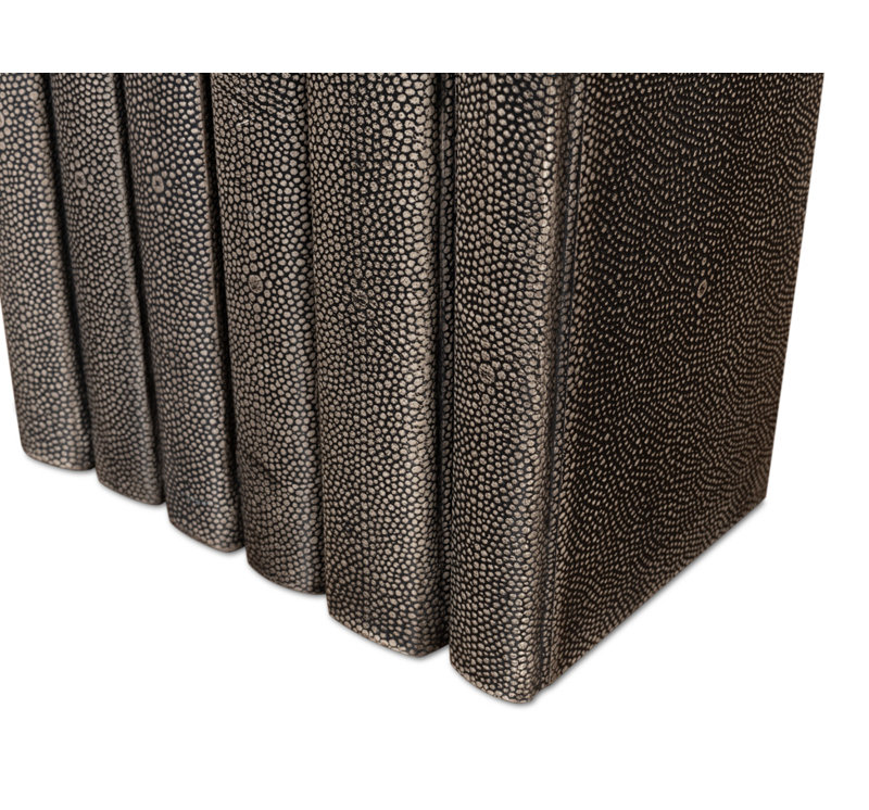 Shagreen Hand Painted Sports Decorative Book, Dark Gray