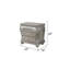 Table de chevet 3 tiroirs Destiny