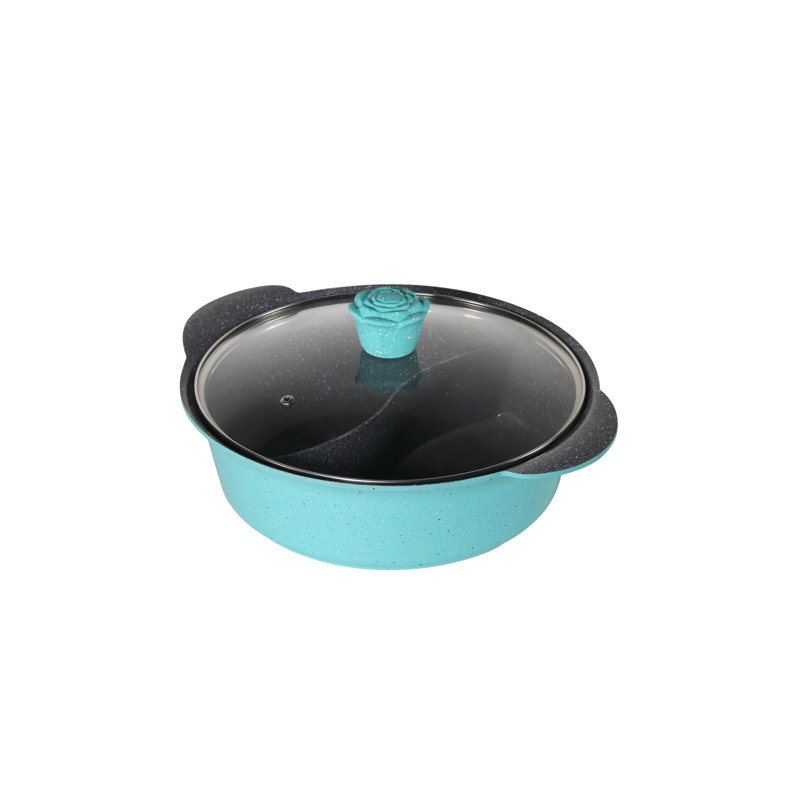 Symple Stuff Nani 3.2L Non-Stick Aluminum Hot Pot, Teal