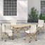 4 - Person Patio Dining Set with Rectangular Table-1861077424-1861077426