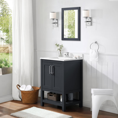 Meuble-lavabo simple l 24 po Crevan