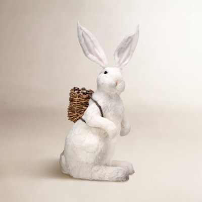 Display Easter Bunny With Backpack 35.5"