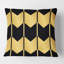 Coussin Golden Luxury Geometrics V - Mid-Century Modern Printed-2098563875