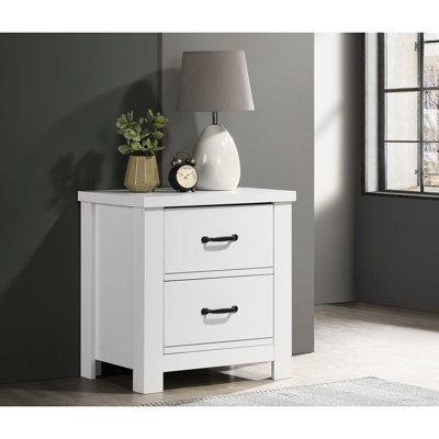 Table de chevet 2 tiroirs 21,5 po