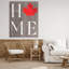 Toile typographique Maple Leaf Home, design par Lil 'Rue-699955030
