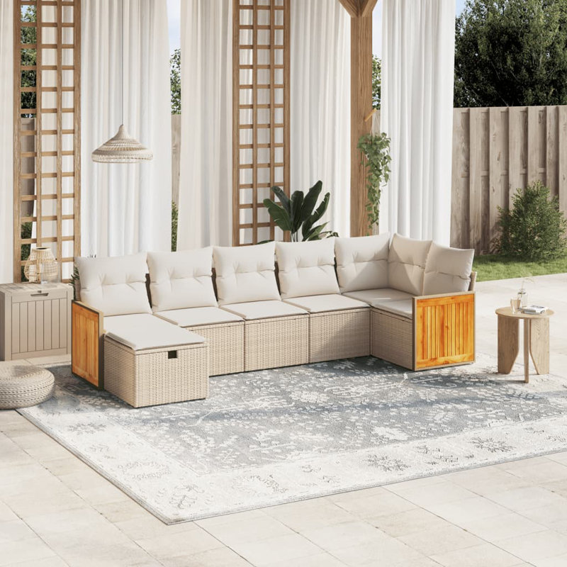 Vidaxl Garden Sofa Set Beige