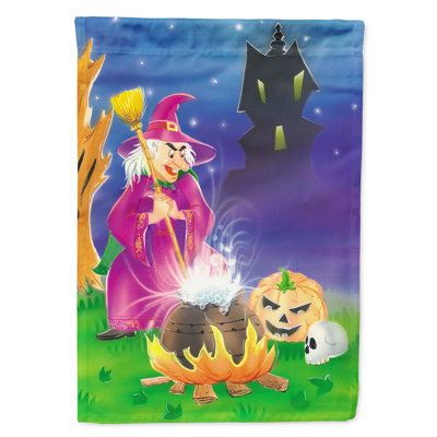Drapeau de jardin Zakare Witch and Her Castle