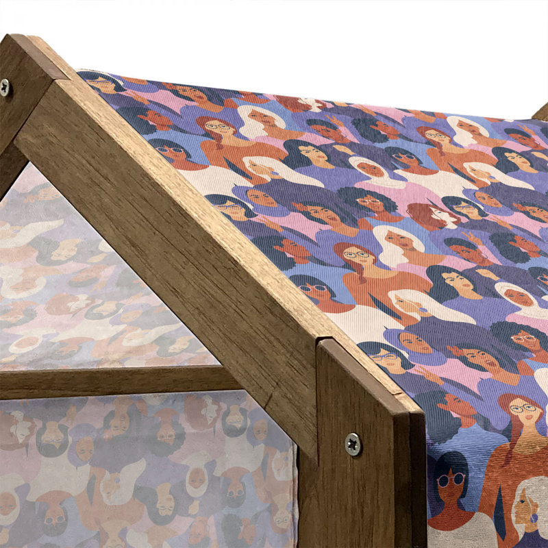 Niche pour chien en bois, H 22,44 po x l 23,62 po x P 17,72 po